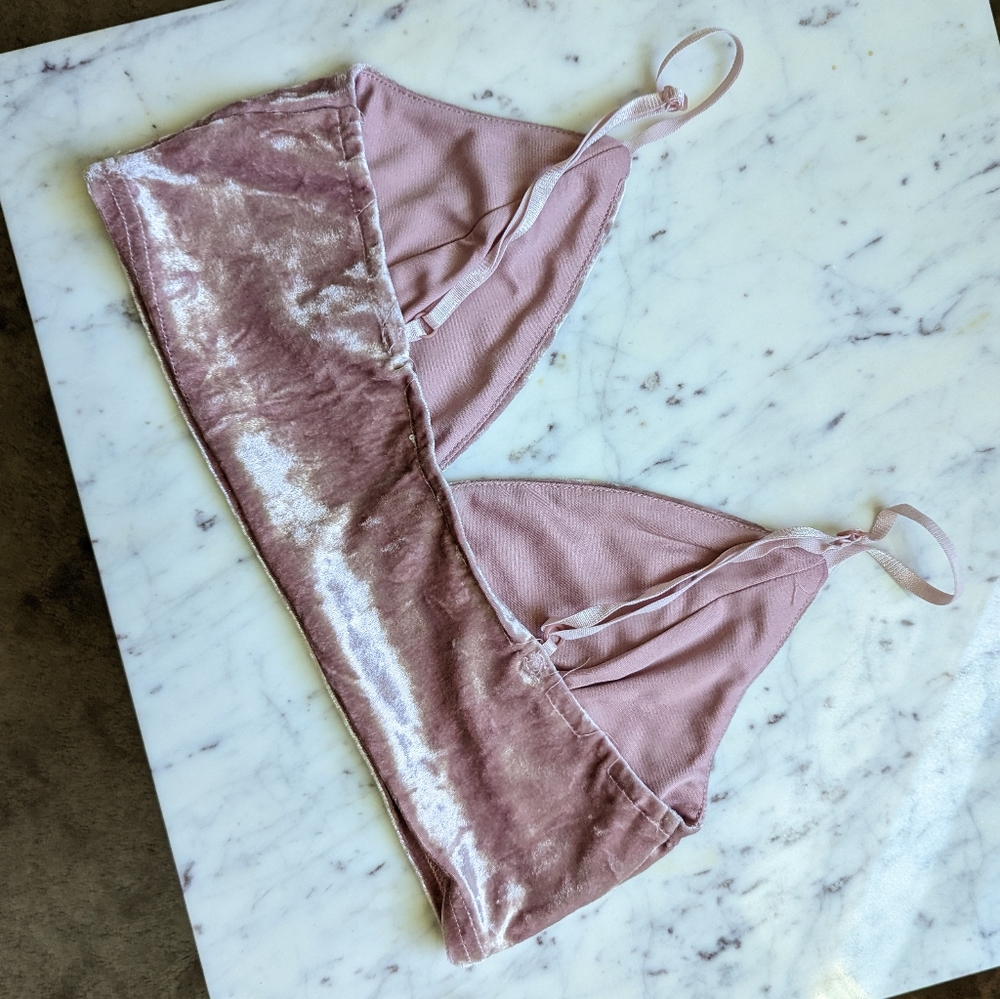 Velvet Crop/bralette - Picture 4 of 4